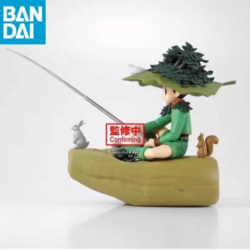In Stock Original BANDAI NAMCO Banpresto HUNTER HUNTER Memorable Saga Fishing GON FREECSS 14cm PVC Anime Figure Model Toy Gift