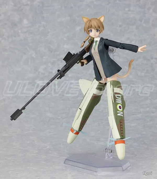 Original Max Factory Figma#106 STRIKE WITCHES Lynette Bishop Action Figures Model Toys Gifts Collection