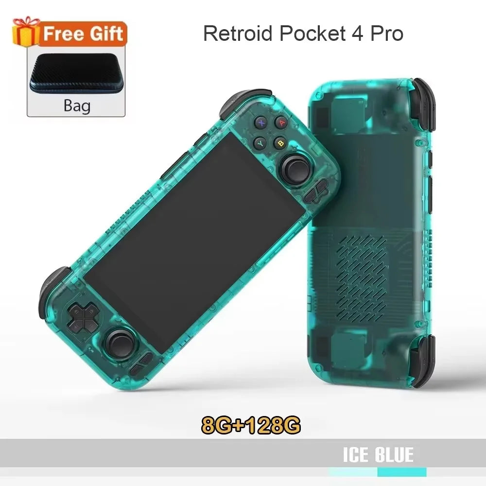 Retroid Pocket 4 Pro Handheld Video Game Console 4.7" 8G128GB WIFI6.0 RP4 Android 13 512g Console PSP PS2 Video Game Player Gift