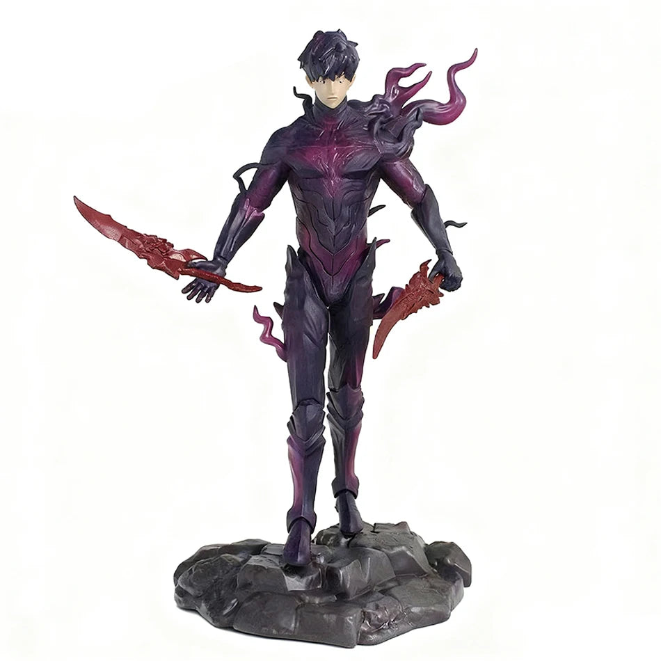2026 New Year Gift Leveling Sung Jinwoo Hunter Form Standing Pose Collectible Figure Holiday Gift Model Toy