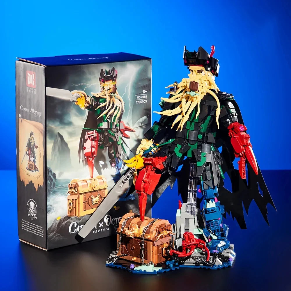 1705Pcs MOC Creativity Pirate Captain Character Building Blocks Bricks Assembling Model Toys for Boys Kids Christmas Gifts Sets