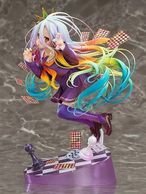 No Game No Life Figuren Zero Shiro Stephanie Dola 22cm Anime Modell Puppen Figuren Action Schwi Jibril Fairy Shampoo Figur