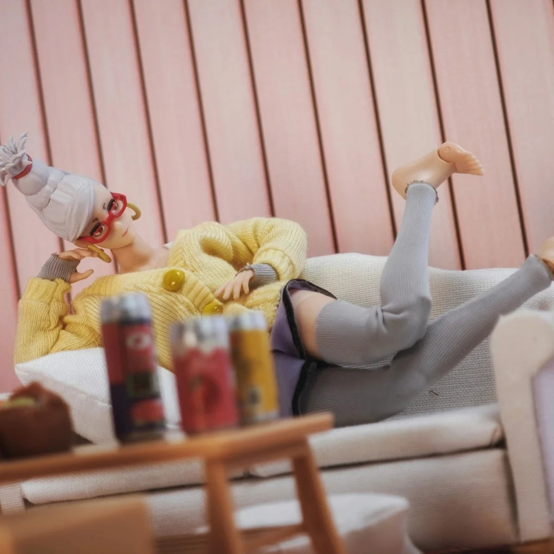 Dan Da Dan Shf Anime NEW Handmade Ayase Hoshiko Sports suit set sweater Built In Iron Wire Is Suitable for 1/12 blank body Toys