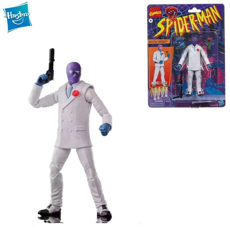 New Original Hasbro Marvel Legends Series Spider-Man Retro Comics ROSE Action Figure Toys Model Gift