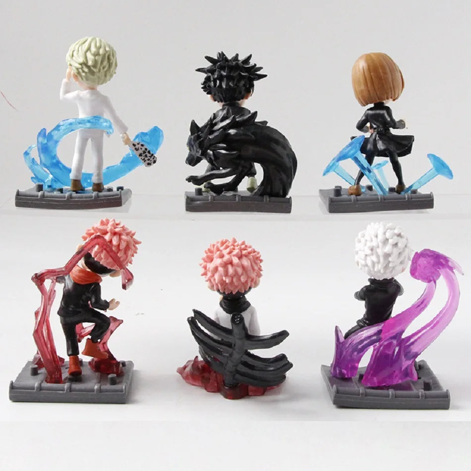 6-Style Anime Jujutsu Kaisen Series Figure Itadori Yuji Gojo Satoru Megumi Combat Special Effects Statue PVC Model Ornament Toys