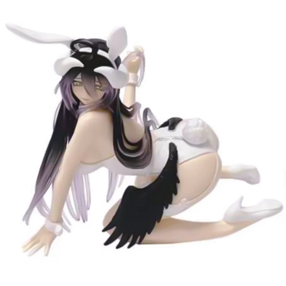 13CM Anime OVERLORD Figure albedo Bunny Girl Kneeling Anime Model Toys Gifts Collection Decoration Ornaments PVC Gift