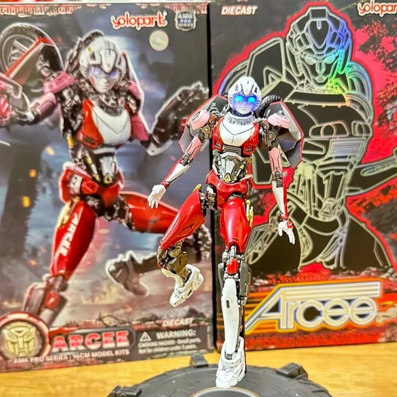 Genuine Yolopark Amk Pro Transformation Toy Arcee Optimus Prim Assembly Model Kit Action Figure Assembled Movable Gift Decor