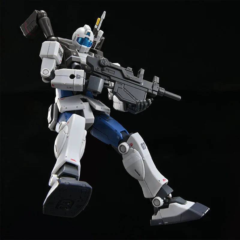 Bandai Genuin HG Jim Night Patrol II RGM-79LV 1/144 Anime Action Figure Assembly Model ToysGifts For Children Complete Set