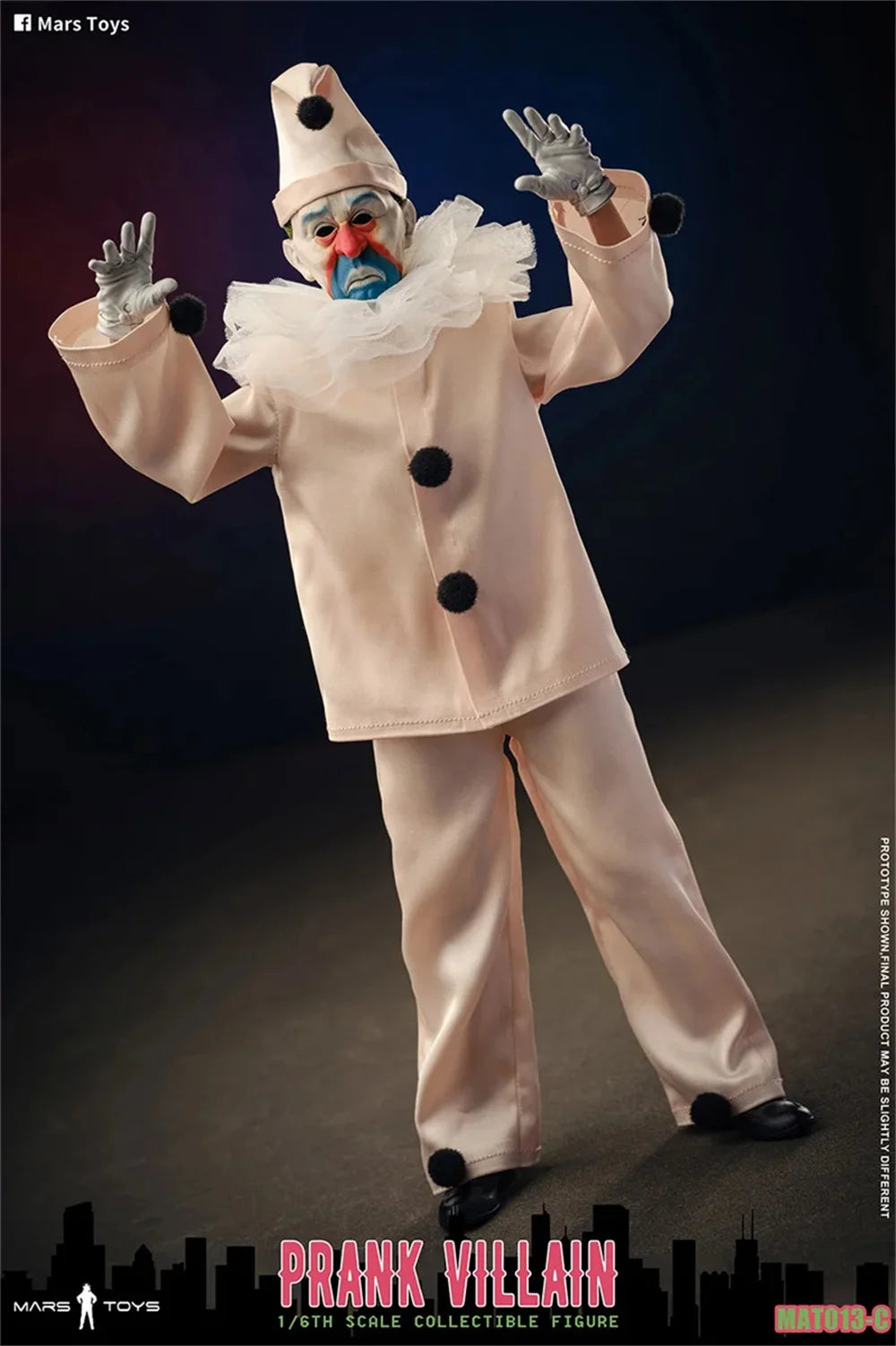 In Stock Mars Toys MAT013 1/6 Scale Prank Villain Pink Clown 1966 Male Solider Full Set for 12'' Action Figure Model Toys