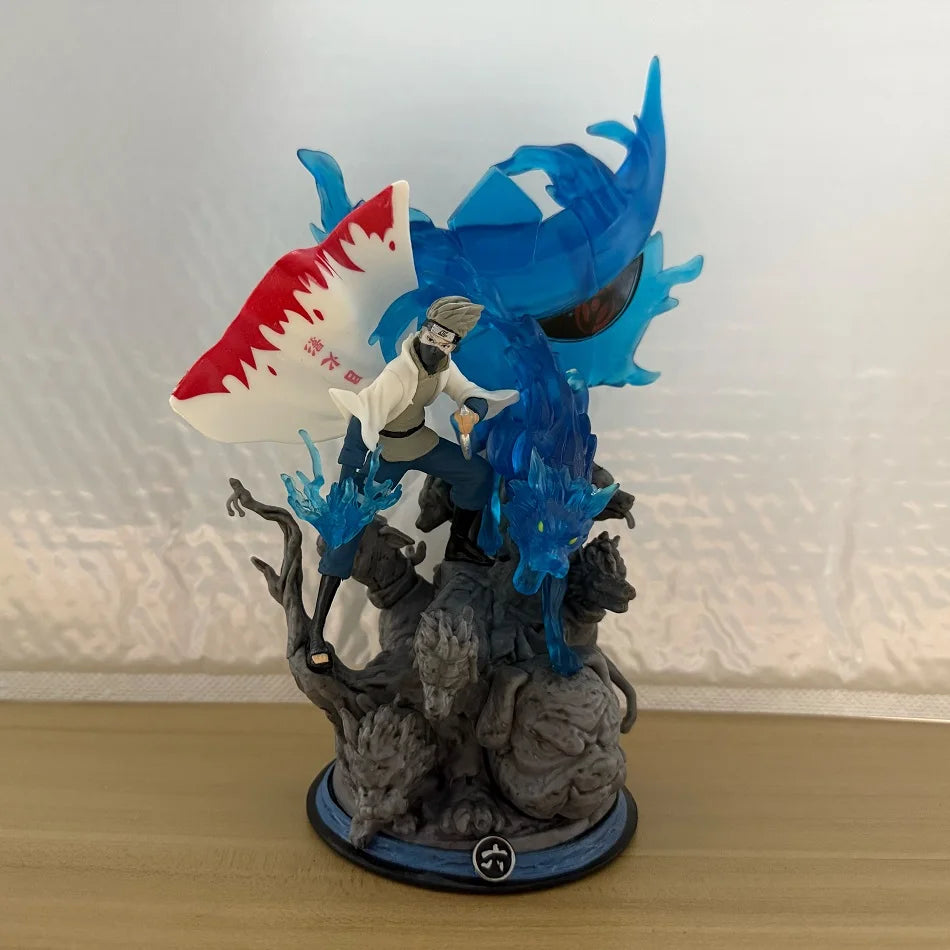 22 см Наруто Аниме Фигурка GK Хатаке Какаши Екшън Фигурка PVC Модел Анимационни Герои Стая Настолни Украшения Подаръци за Рожден Ден Играчки