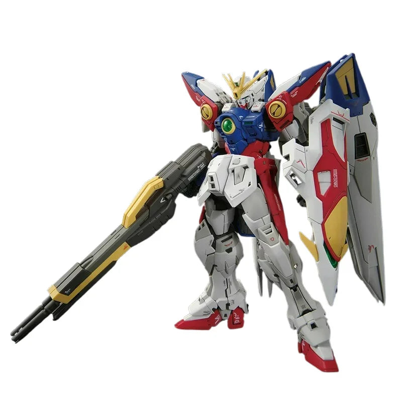 2026 Bandai RG 1/144 WING GUNDAM ZERO Model Kit Anime Action Fighter Assembly Desk Decoration Models Collection Toy Figure Gift