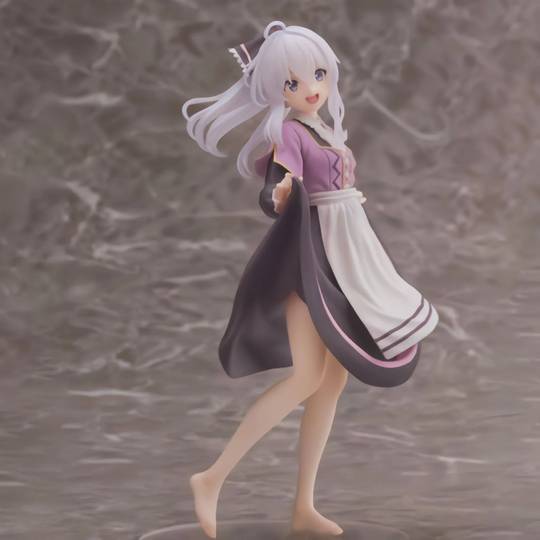 Taito Ilyina Magic Wand Baozitou Action Figure - Beautiful Young Girl in Sakura Kimono Jing Pin Garage Kit Collectible Toy