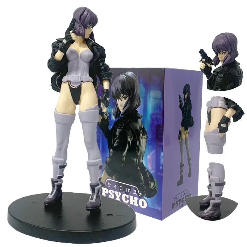 Hot 18cm Anime S.A.C  Action Figure Motoko Kusanagi Figure Model Ornament Room PVC Collectible Model Doll Toys Boys Gifts