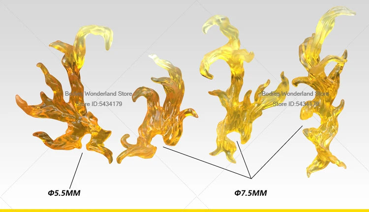 In Stock 1/12 Scale Burning Flame Effects Ground Fissure Model Modeling Scene For 6inch DIY Anime Action Figure Doll Body