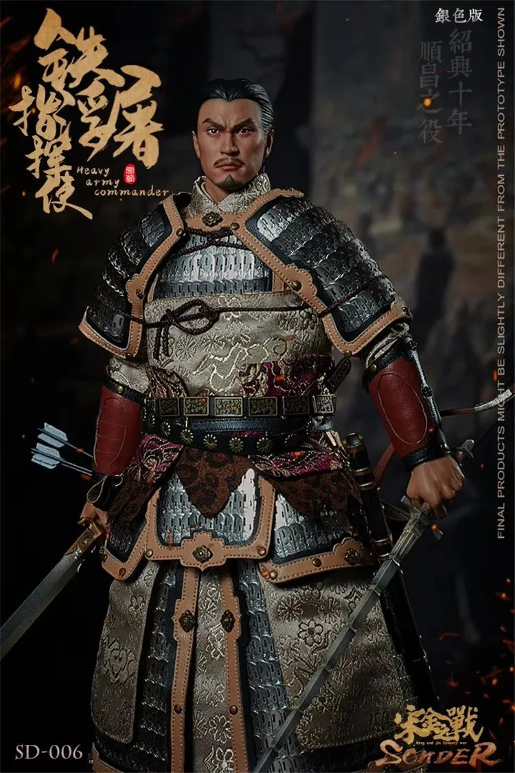Sonder Sd006 1/6 Ancient Chinese Soldier Commander Jin Dynasty  Soldier Combat Suit Version 12" Action Figure Model Collection