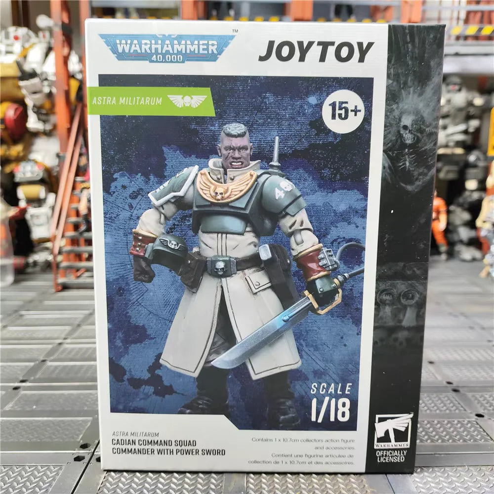 【In stock】JOYTOY Warhammer 40K Astra Militarum Cadian Command Team 1/18Action Figure Soldier Action Model Art Toy Gift