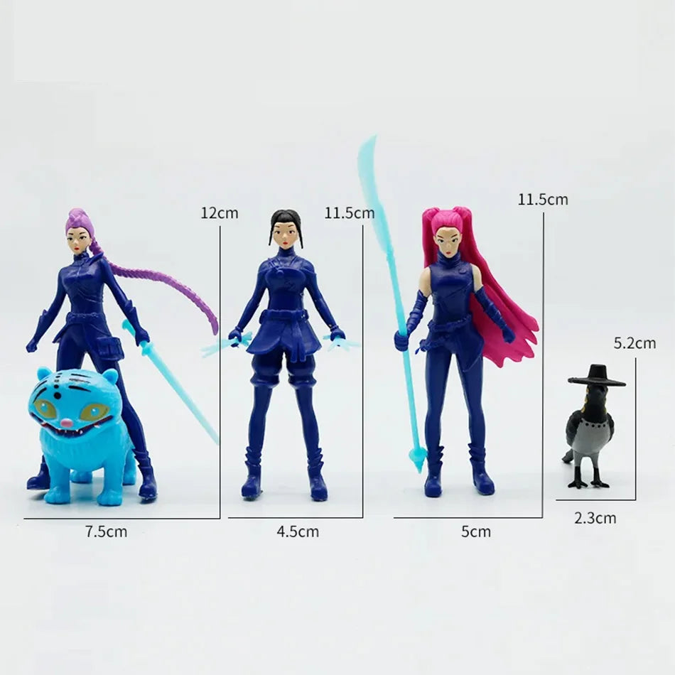 2025 Kpop Demon Hunters Anime Figure Toys Cute PVC Action Figure Model Dolls Children Gift