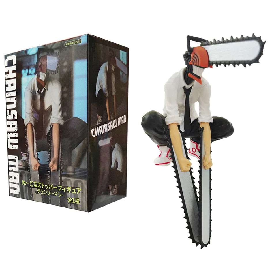 Anime Figure 15-18cm Chainsaw Man Power/Denji Action Figure PVC Noodle Stopper Figurine Adult Collection Model Toy