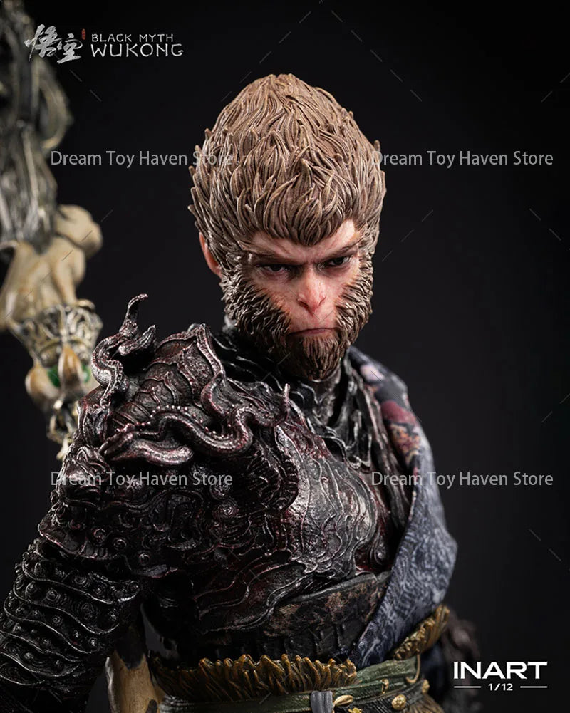 INART 1/12 Scale Male Soldier Black Myth Wukong The Chosen One Monkey King 6Inch Action Figure Model Fans Collectible