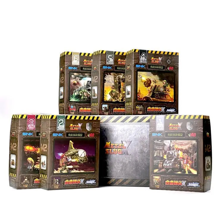 New Era Models Metal Slug X Series - Mini Scale Military Set Tank, Aircraft, Truck & Pow Figures Collection