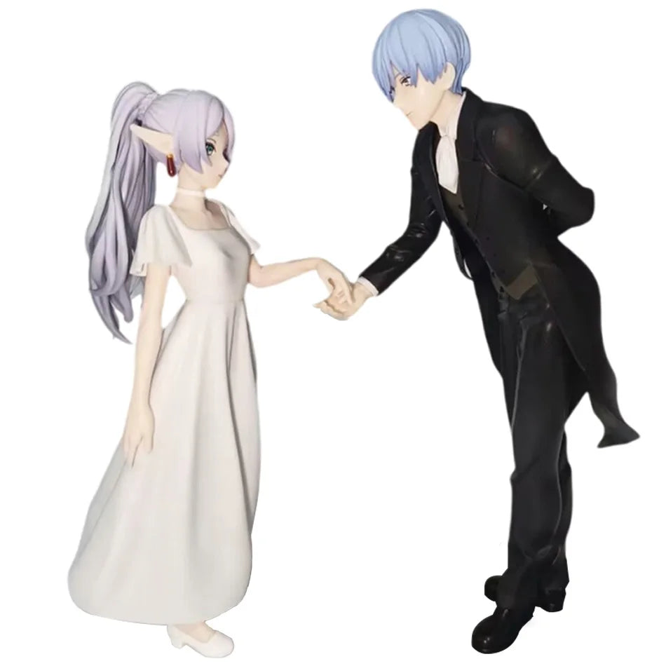 18-20cm Frieren: Beyond Journey's End Anime Figure Frieren Himmel Proposal Dance Action Figure PVC Model Collector Birthday Gift