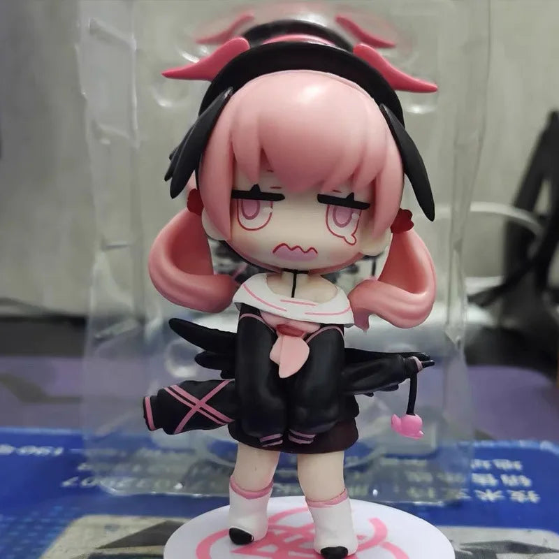 10cm Blue Archive Figures Shimoe Koharu Figure A.R.O.N.A. Anime Figurine Q-Version Cute Girl Models Statue Collectible Toys Gift