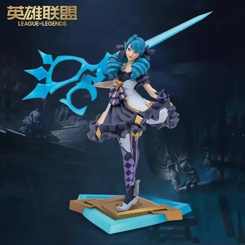In Stock League of Legends LOL Spirit Doll Gwen Medium Sculpture Desktop Ornaments Figurines Game Peripheral Action Figure Toy