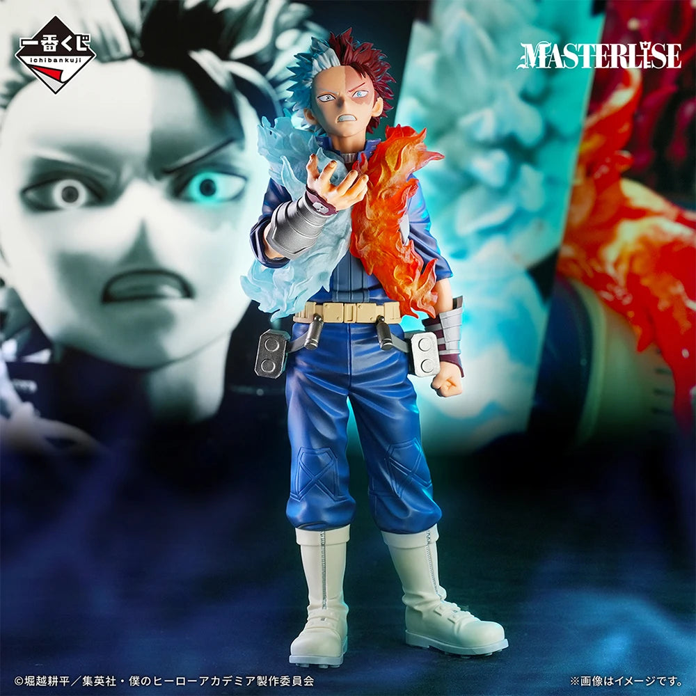 In Stock Original BANDAI Ichiban Kuji My Hero Academia Midoriya Izuku Shoto Todoroki Katsuki Bakugo Figure Anime Model Boxed Toy