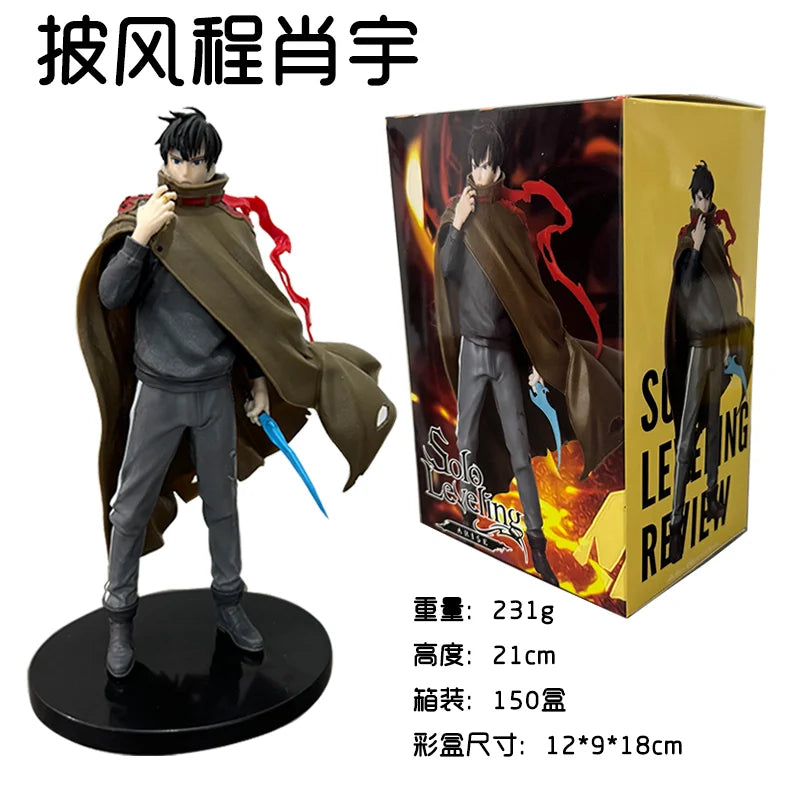 BANDAI 13CM Anime solo leveling Figure Sung Jin Woo Animated Edition ESPRESTO Excite Motions-1 Battle Scene Model Toy Doll Gift