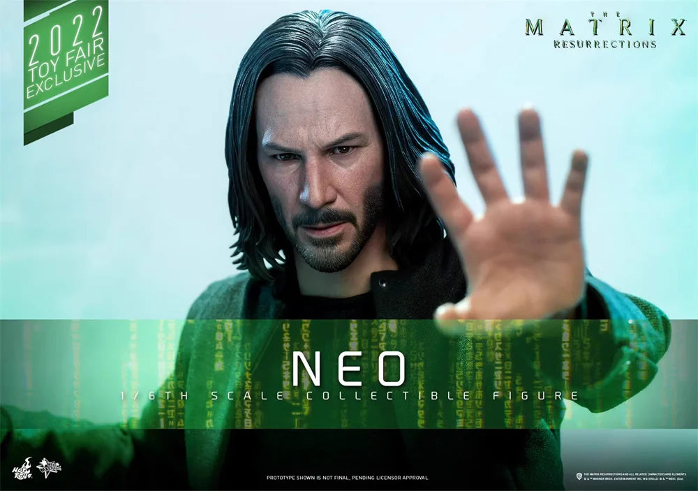 HT HotToys MMS657 1/6th Scale Collectible Neo Cloth Action Figure The Matrix Resurrections Movie Keanu Reeves 12inch Soldier