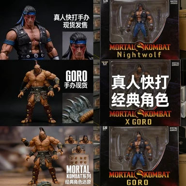 In Stock Storm Toys 1/12 Mortal Kombat GORO Shao Kahn Kintaro Fully Posable Action Figure Collection