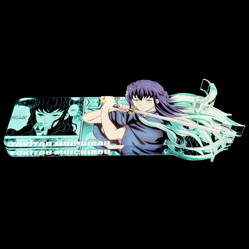 Acrylic Base Stand for Ghost Slayer Blade Eyeglasses VS Cherry Column VS Tsurui inobu Citrus Peel Model Toy Collectible