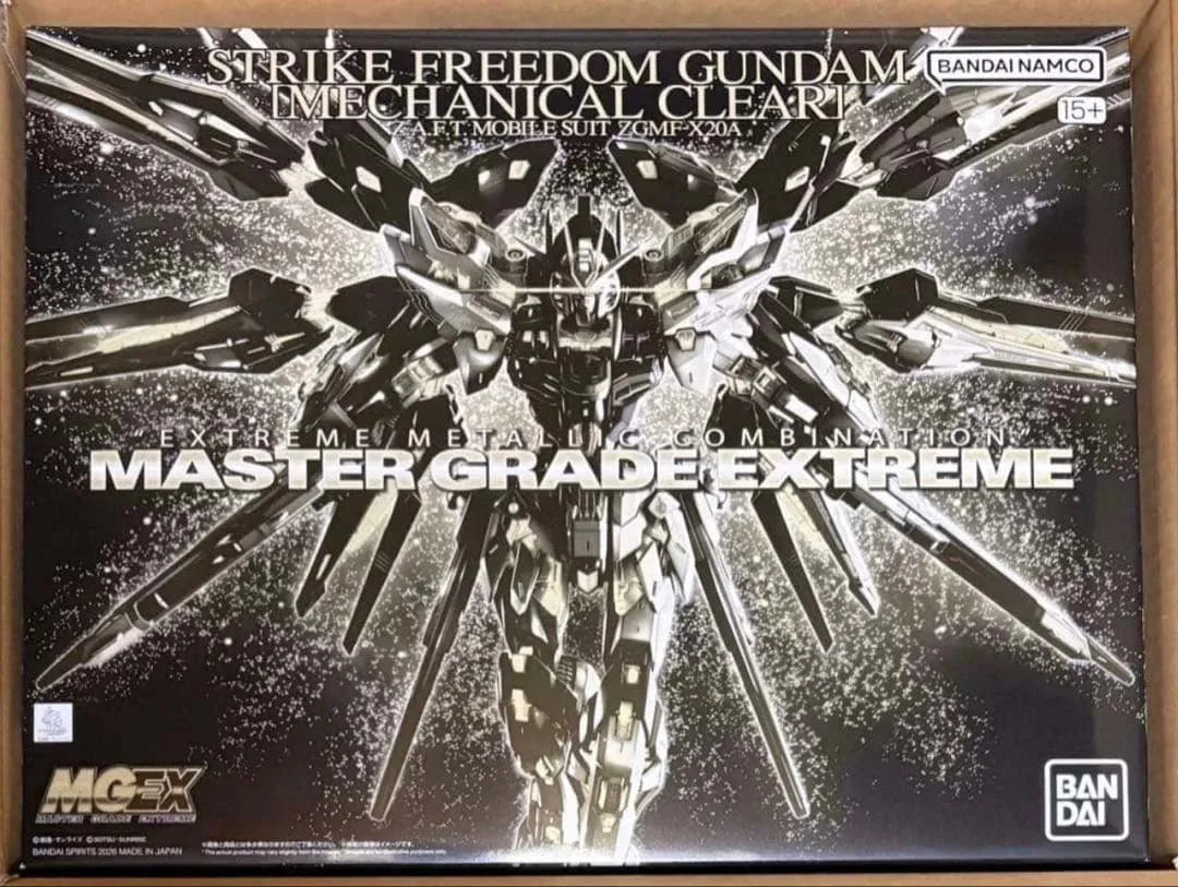 In stock Bandai MGEX 1/100 Strike Freedom Gundam [Mechanical Clear] MOBILE SUIT GUNDAM SEED DESTINY Figures Genuine  Toys Gift