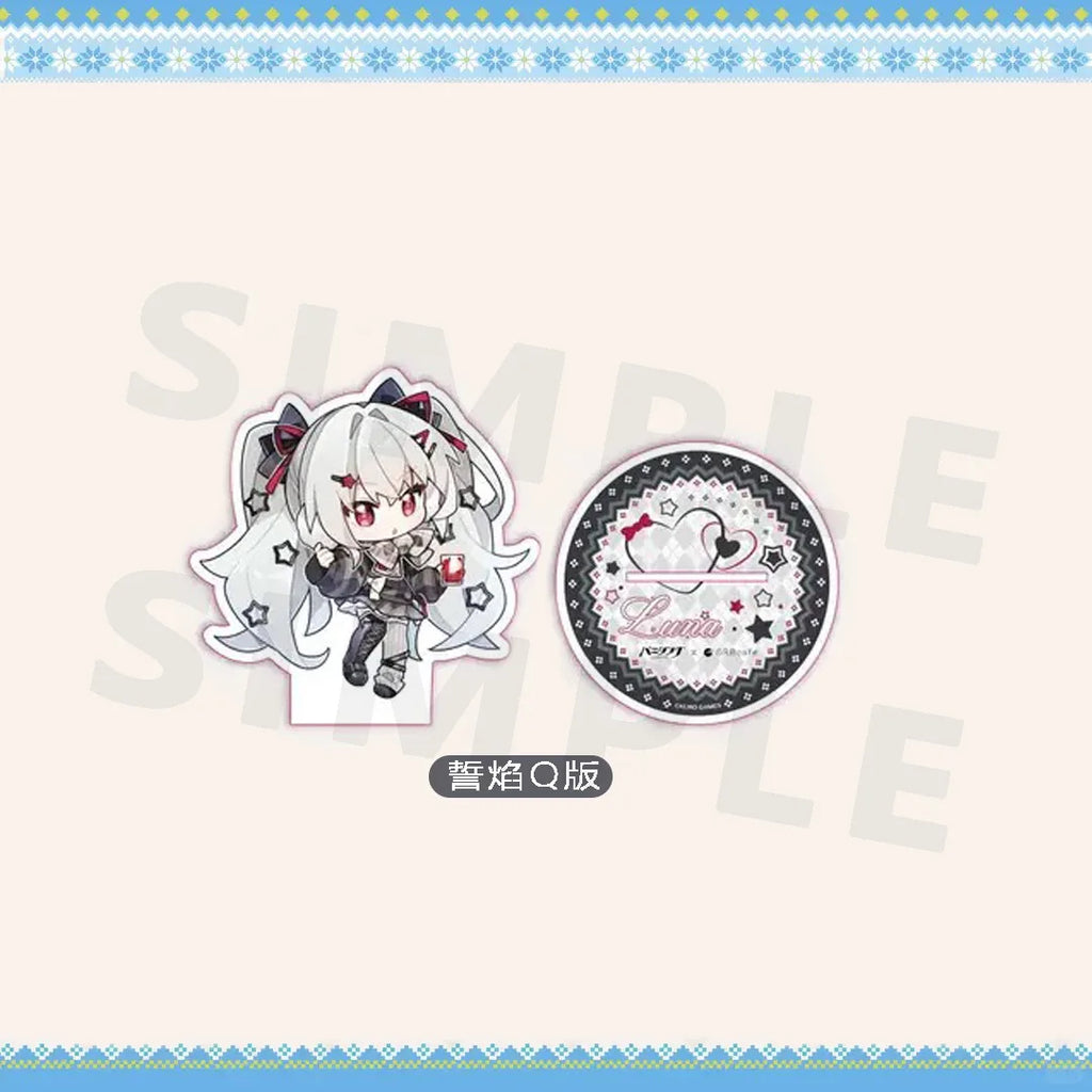 GRAY RAVEN：PUNISHING 6th Anniversary Link ORBcafe Acrylic Stand Luna Figure Standing Plate Liv Figur Winter Acrylic Statue Toy