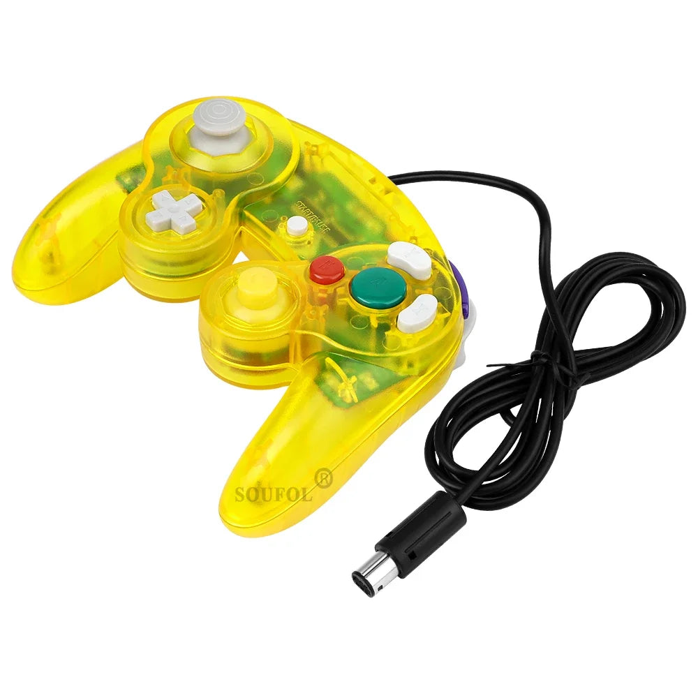 Replacement Transparent Game Controller Joystick Gamepad Wired For NGC GameCube Video Game Console Dropshpping