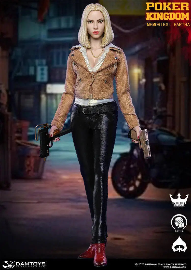 TYCTOYS Genuine DAMTOYS 1/6 Scale Eartha from "Poker Kingdom: Memoirs" GK004MX-A B Action Figure Model Toys Ornament