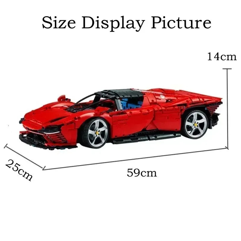 3778Pcs Daytonae Sp3 Car building block models for Kids Adult Birthday Gift Compatible 42143