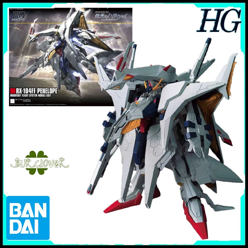 Bandai Genuine HG Penelope RX-104FF 1/144 Anime Action Figure Assembly Model Toys Collectible Model Ornaments Gifts For Children