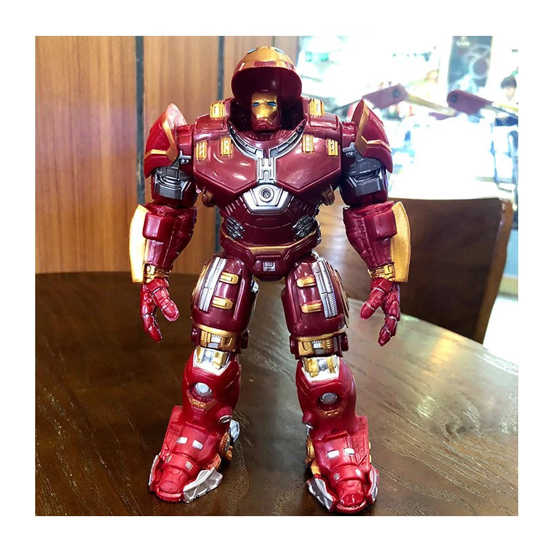 Neu 17cm Avengers Iron Man Mk44 Hulkbuster Action-figuren Mech Iron Man Knuckle Bewegliches Spielzeug Sammelt Legierung