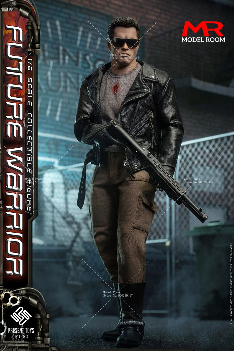 PRESENT TOYS PT-sp80 1/6 Future Warrior Leather version Action Figure 12'' Male Soldier Figurine Model Full Set Collectible Toy