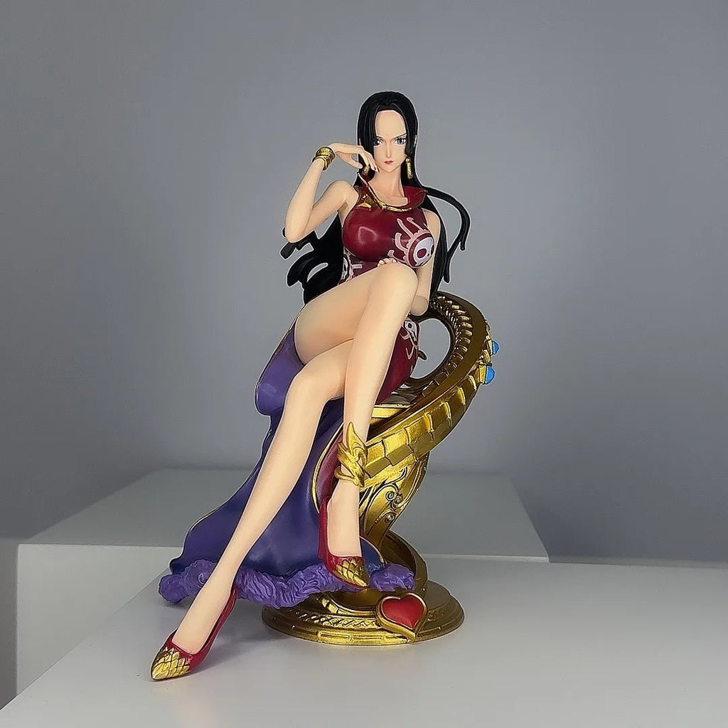 One Piece GK JT Sofa Empress Hancock Sitting posture Empress -23CM Box Set Handmade Model Ornament