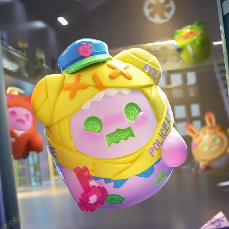 ShinWoo BADDY BEAR TOWN Serie Blind Box Mystery Box Überraschungsbox Original Actionfigur Cartoon Modell Halloween Geschenk