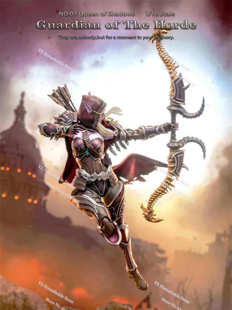 1/10 Scale Guardian of the Horde Mithril Studio No.07 Queen of Shadows Purple Armored 7inch Female Soldier Gifts Collection