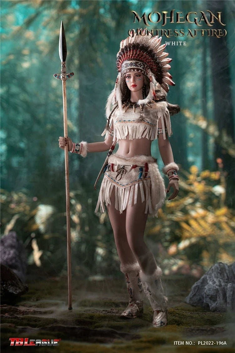 【MT】Original TBLeague PL2022-196A Mohegan Huntress Attire White 1/6 Action Figure Toy Model Collection