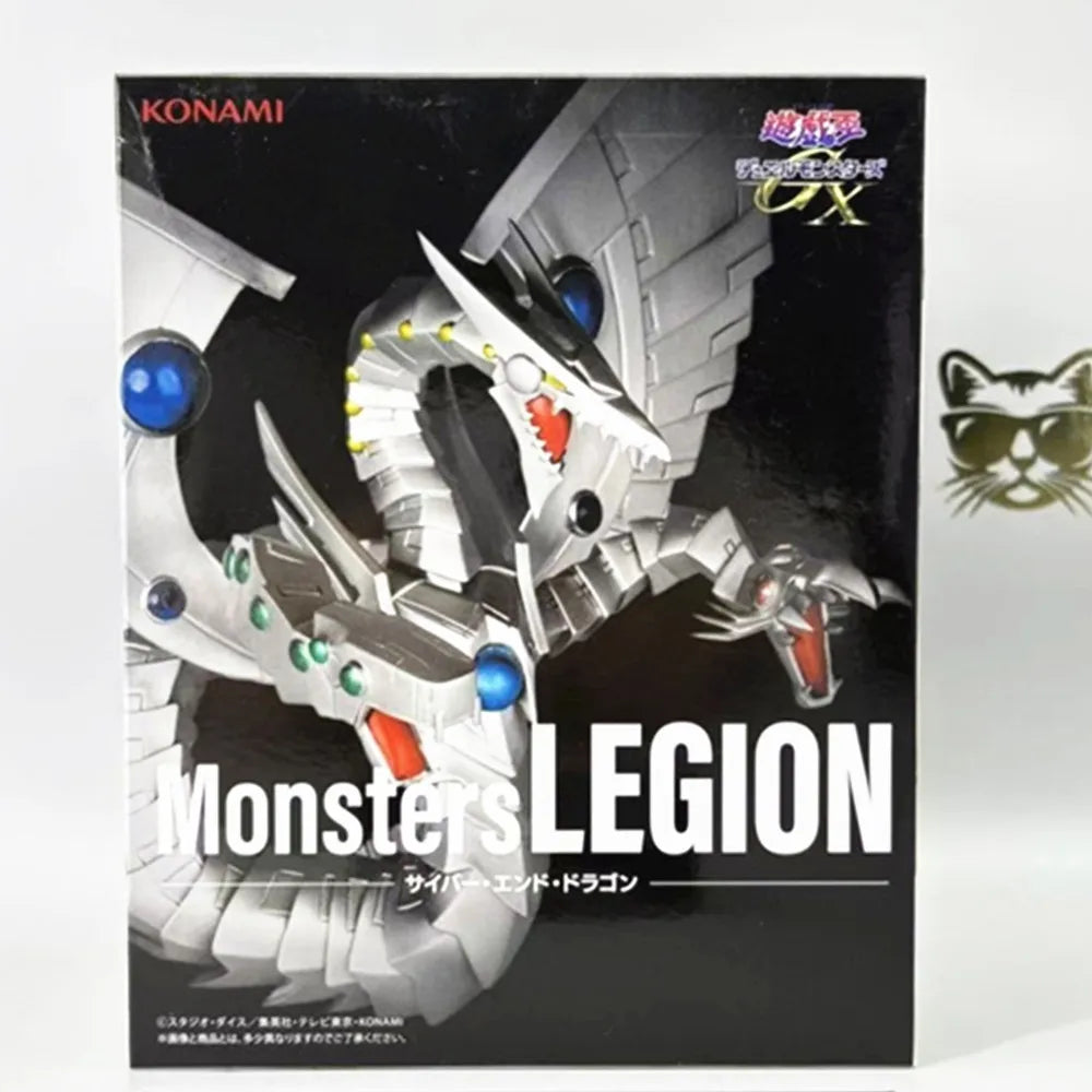 Original KONAMI Yu-Gi-Oh! Red-Eyes Black Dragon Blue-Eyed White Dragon Equal-Arts  Anime Action Figures Model Figurine Toys