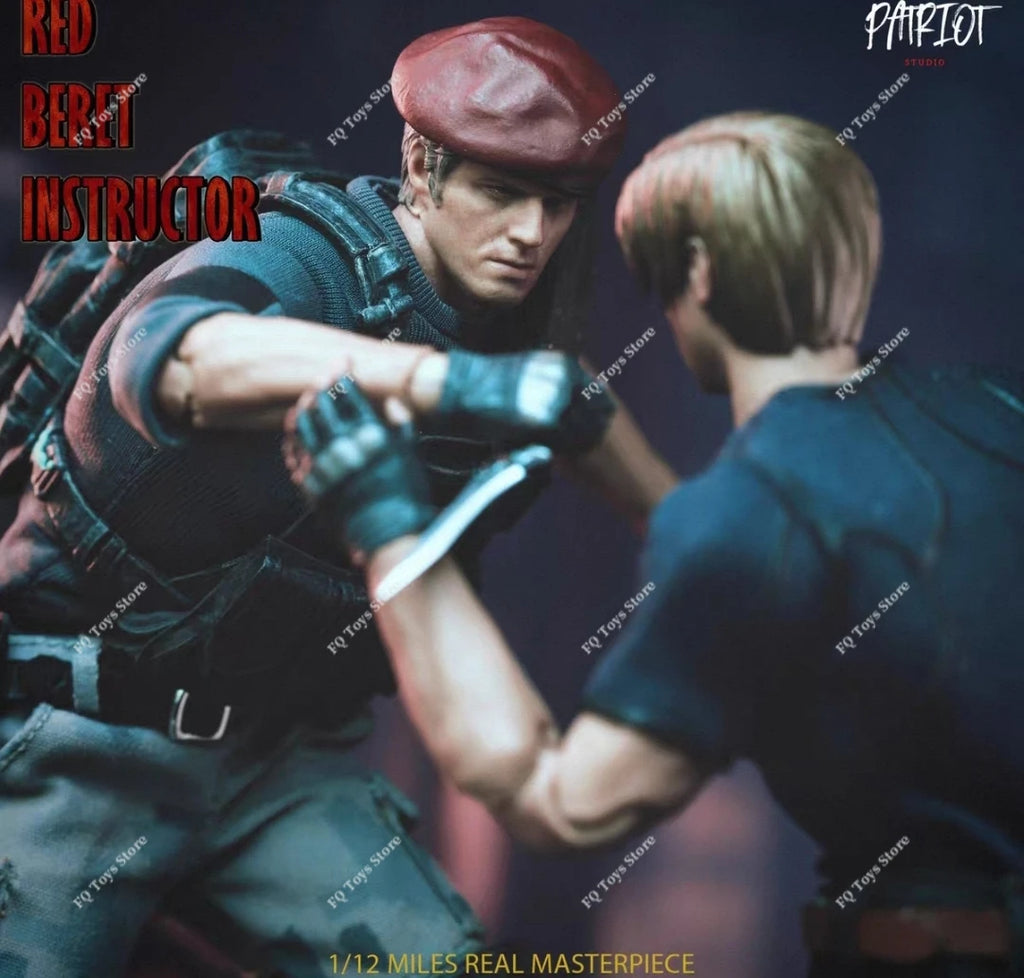 In Stock Patriot Studio 1/12 Scale H.C.F Undercover Red Beret Instructor Jack Crowsa 1.0 Full Set 6in Action Figure Model