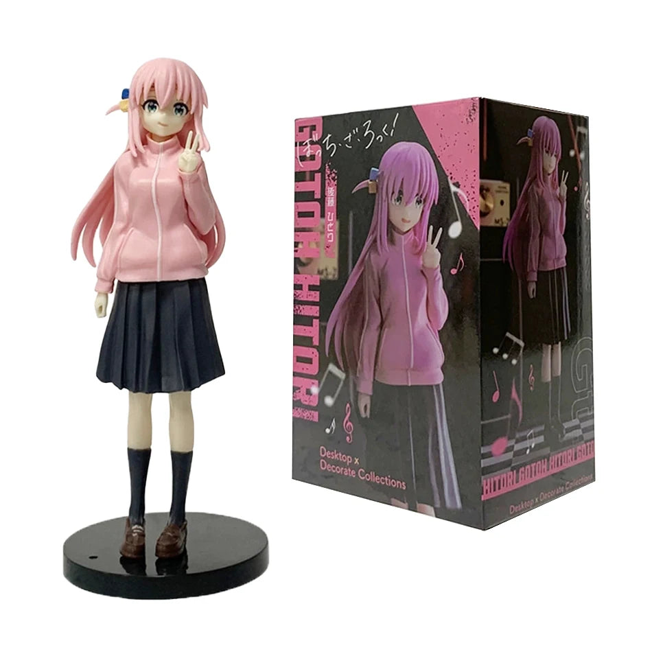 17 см аниме фигурка Bocchi the Rock Hitori Gotoh Kawaii седящо меланхолично момиче екшън фигурки PVC колекция за възрастни модел кукла играчка