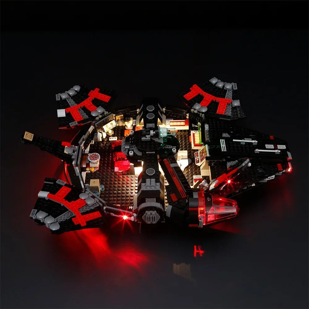 Ship From Italy Lighting Kit For LEGO 75389 Millennium Falcon The Dark Falcon Not Building Block(Only Lighting Set)