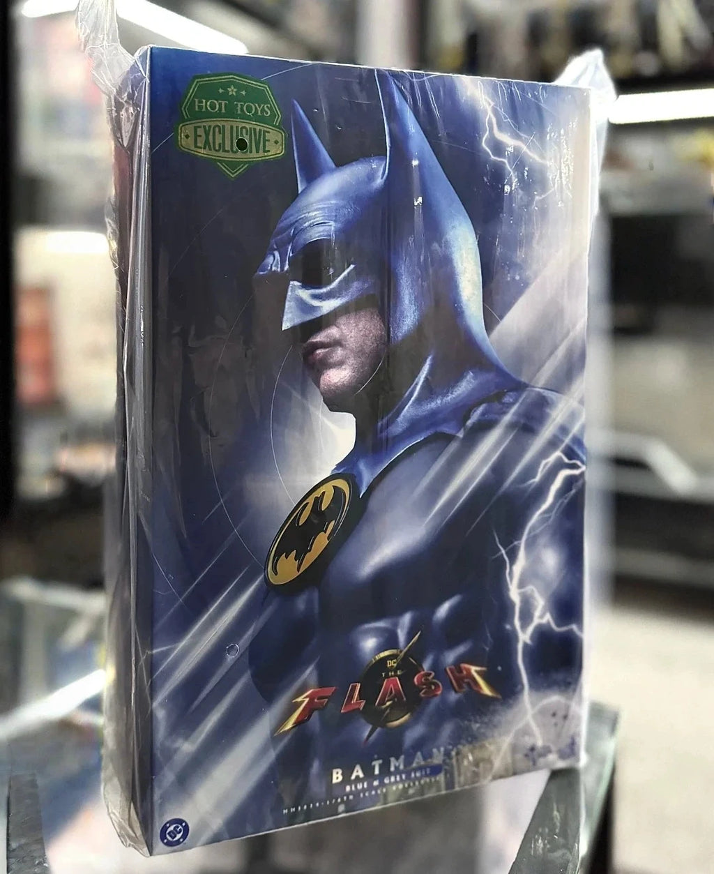 Hot Toys Batman Blue And Suit 1 6 Scale Collectible Figure Dc The Flash Collectible Display For Adult Collectors Birthday Gift