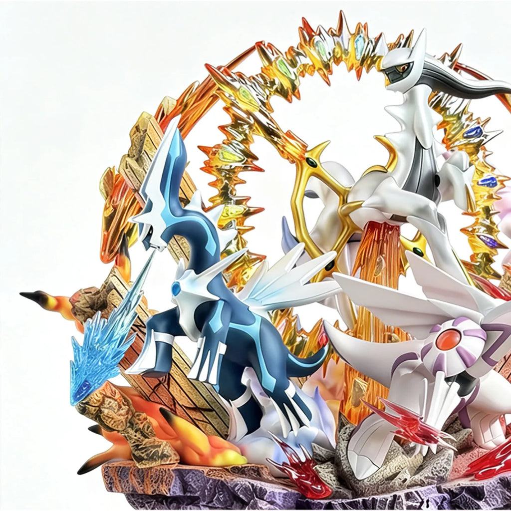 37cm Pokemon Ppap Four Legendary Beasts Set Figure With Light Anime Merch Decorative Ornament Collection Model Birthday Toy Gift